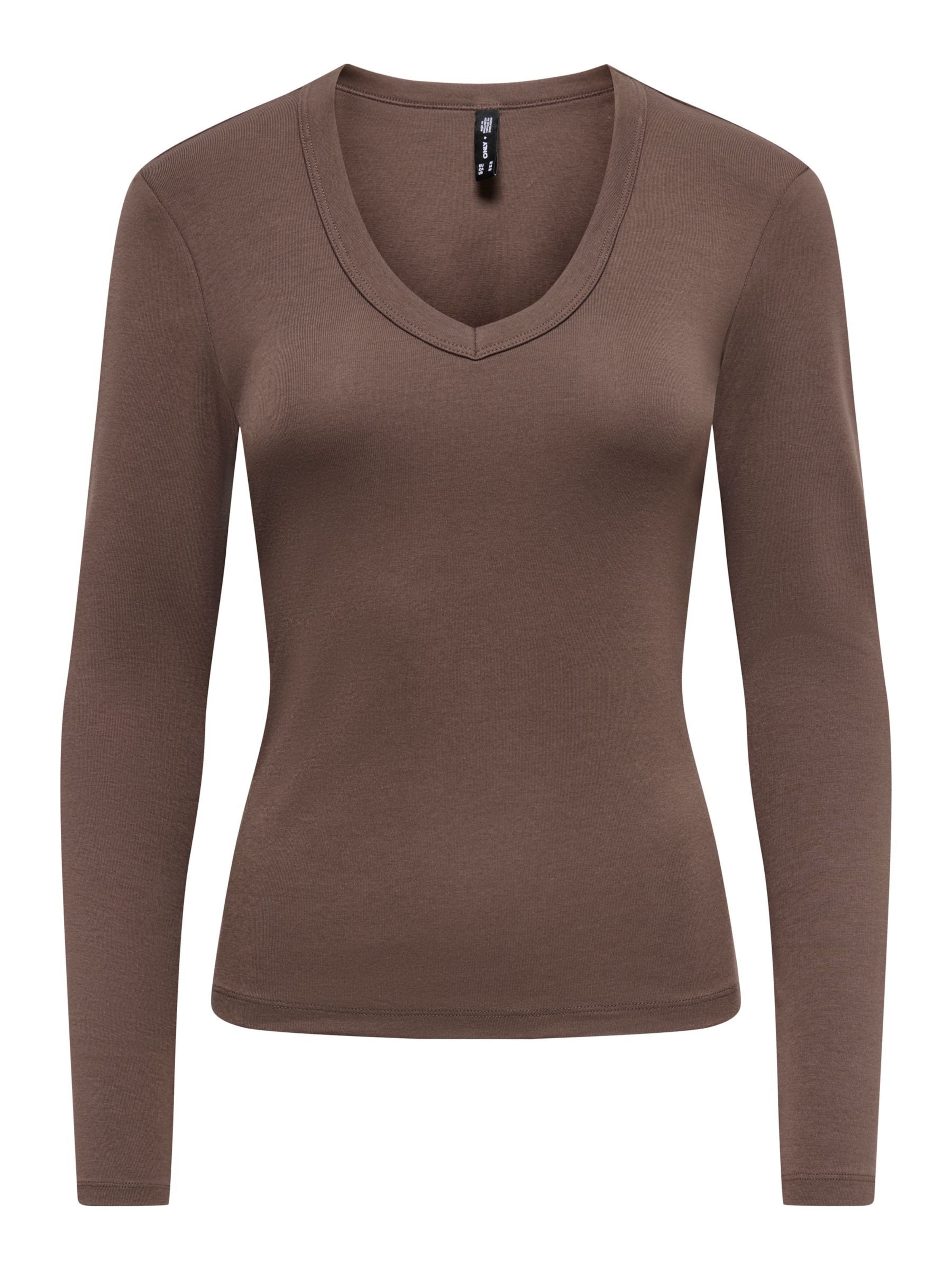 T-shirt 'ONLRiley' ONLY en marron : devant