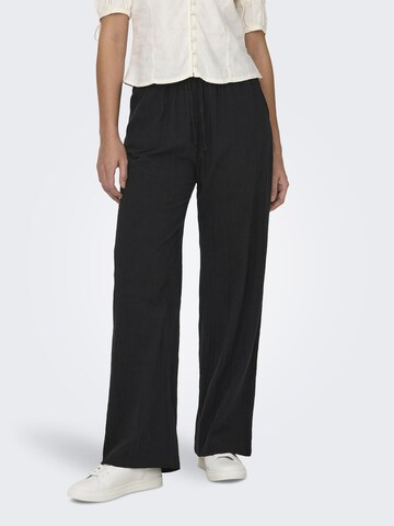 Wide leg Pantaloni 'ONLTIZANA' di ONLY in nero: frontale