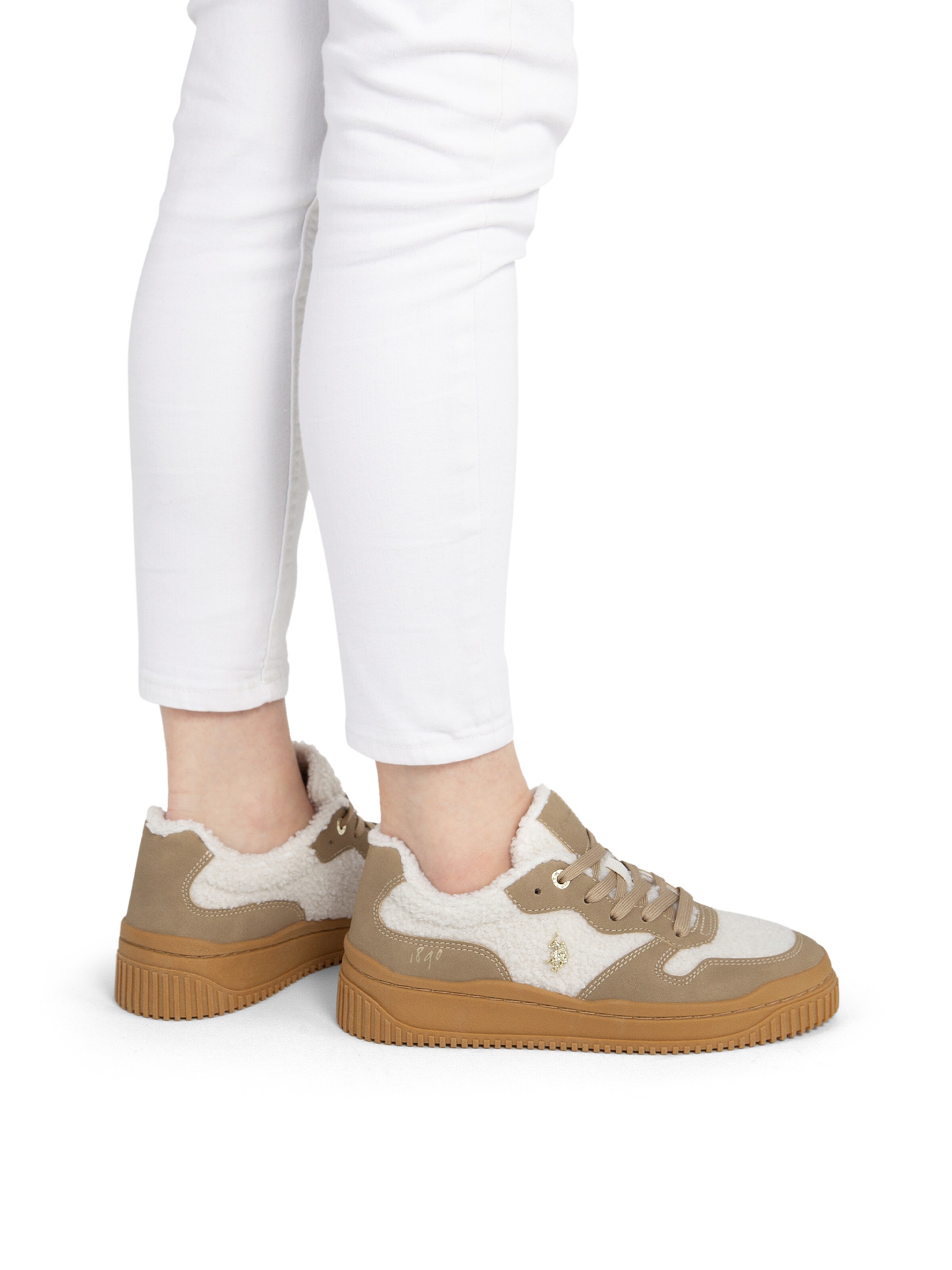 Baskets basses 'Amber' US POLO ASSN. en beige