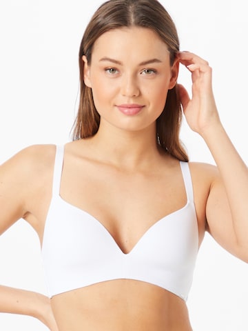 Sutien de tricou Sutien de la Boux Avenue pe alb: față