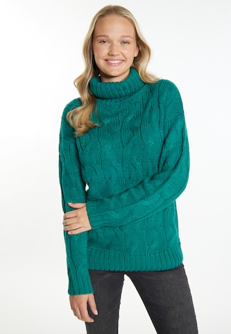 MYMO Пуловер 'Biany' в зелено: отпред
