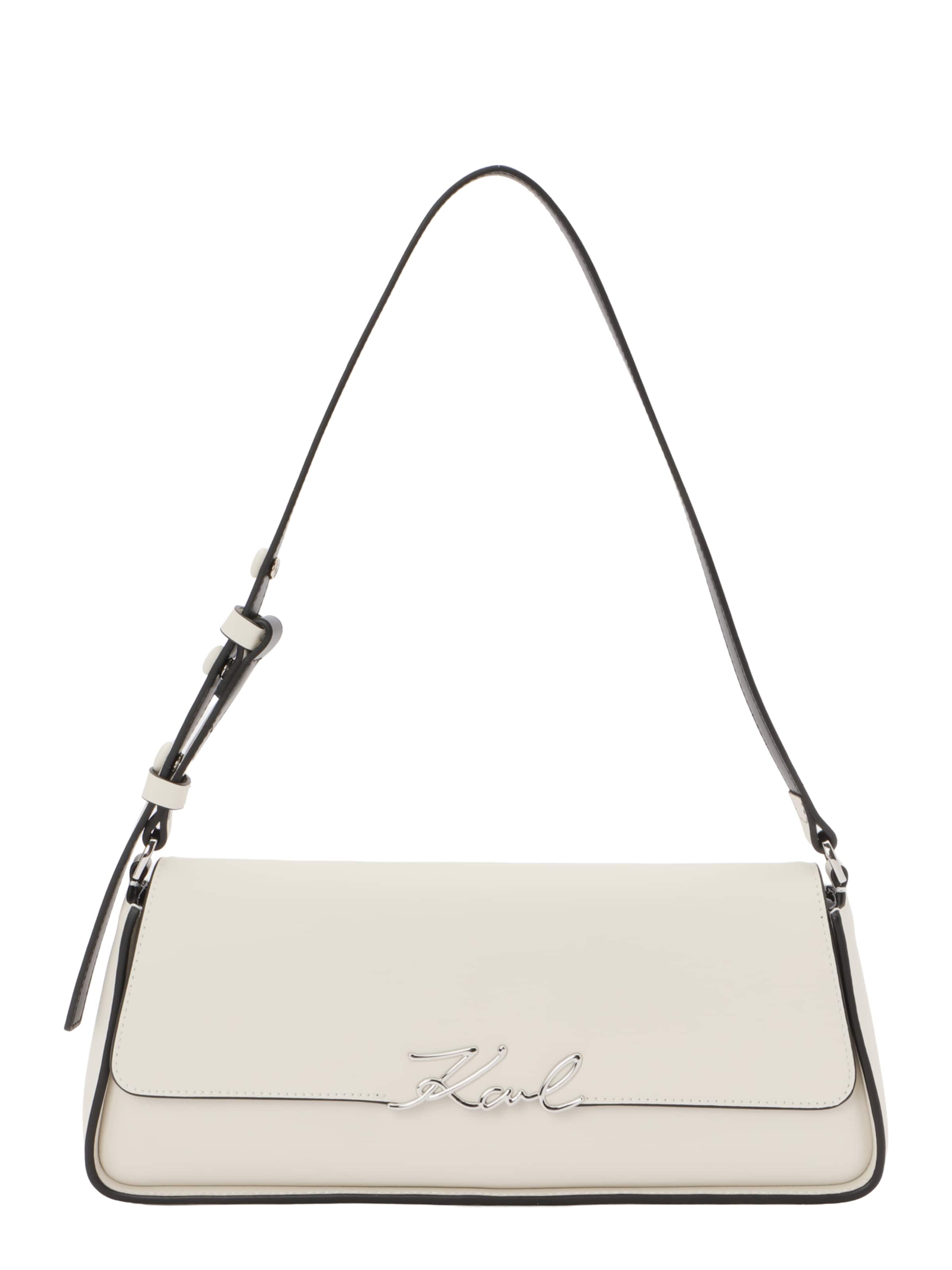 Sac bandoulière 'K/SIGNATURE' Karl Lagerfeld en blanc : devant
