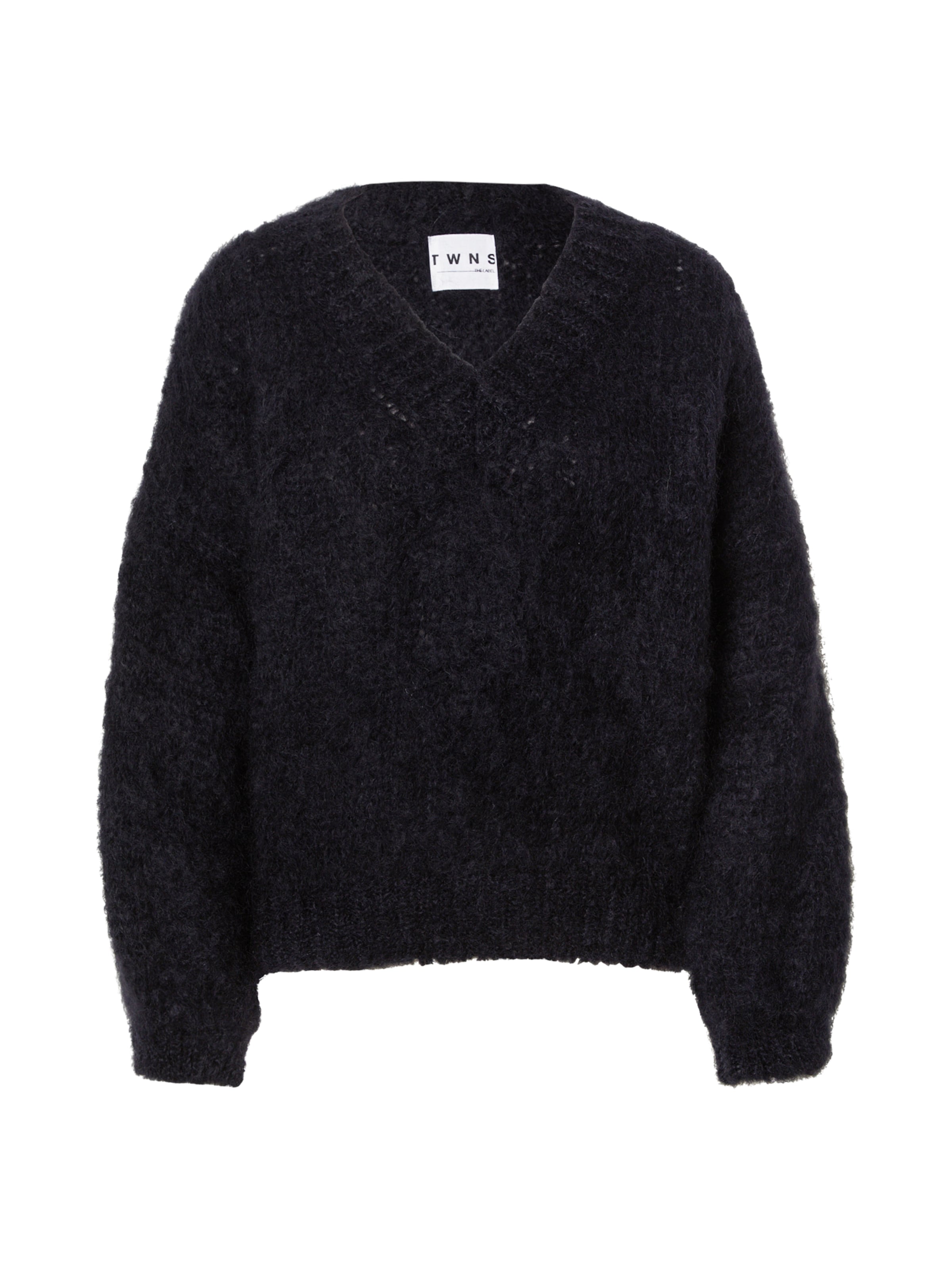 TWNS THE LABEL Свитер 'Engelwood' в Черный: спереди