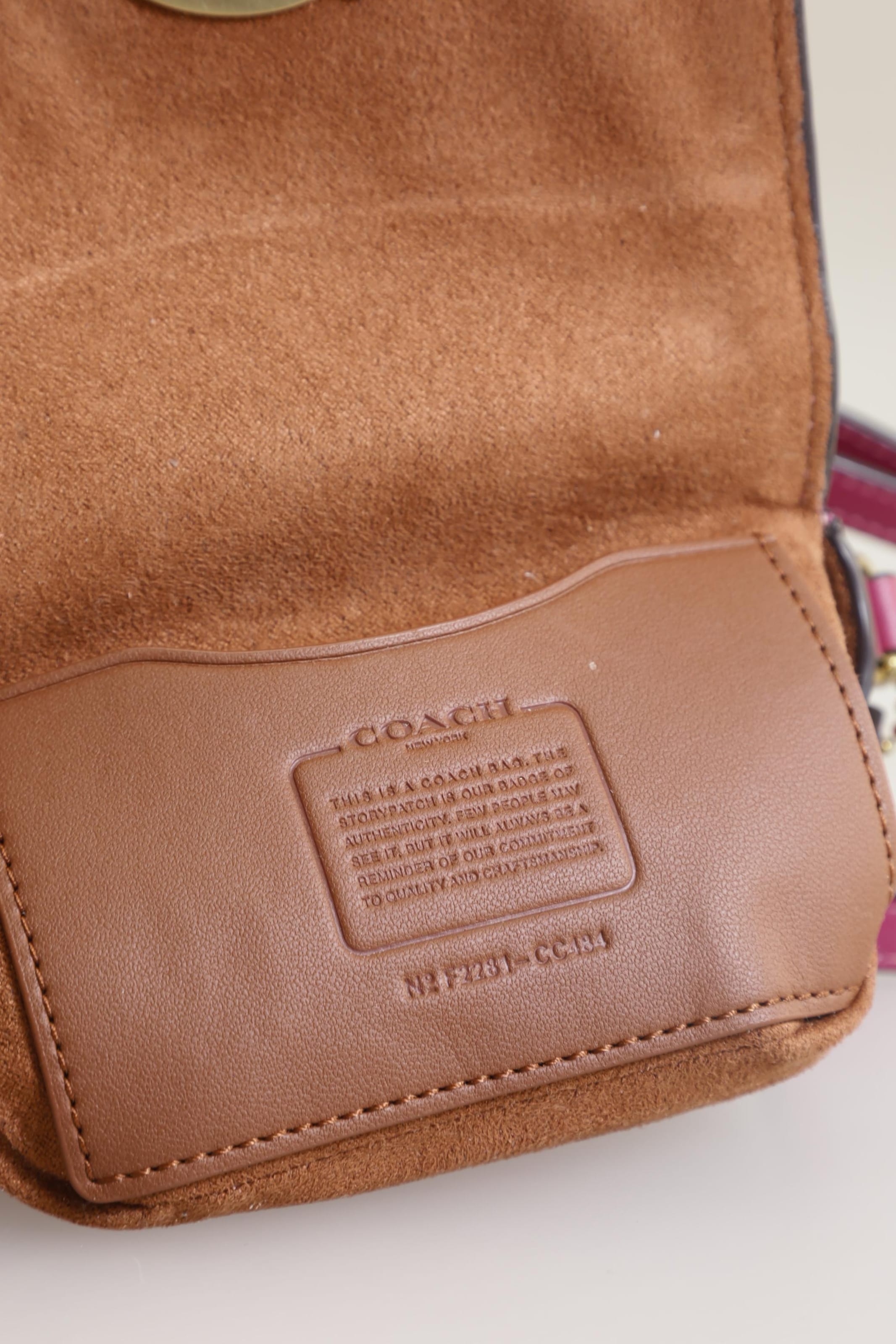 COACH Handtasche klein Leder One Size in Pink