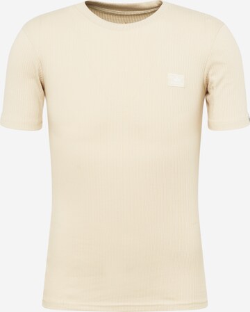 T-Shirt ALPHA INDUSTRIES en beige : devant