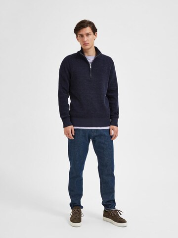 Pull-over 'SLHRODNEY' SELECTED HOMME en bleu