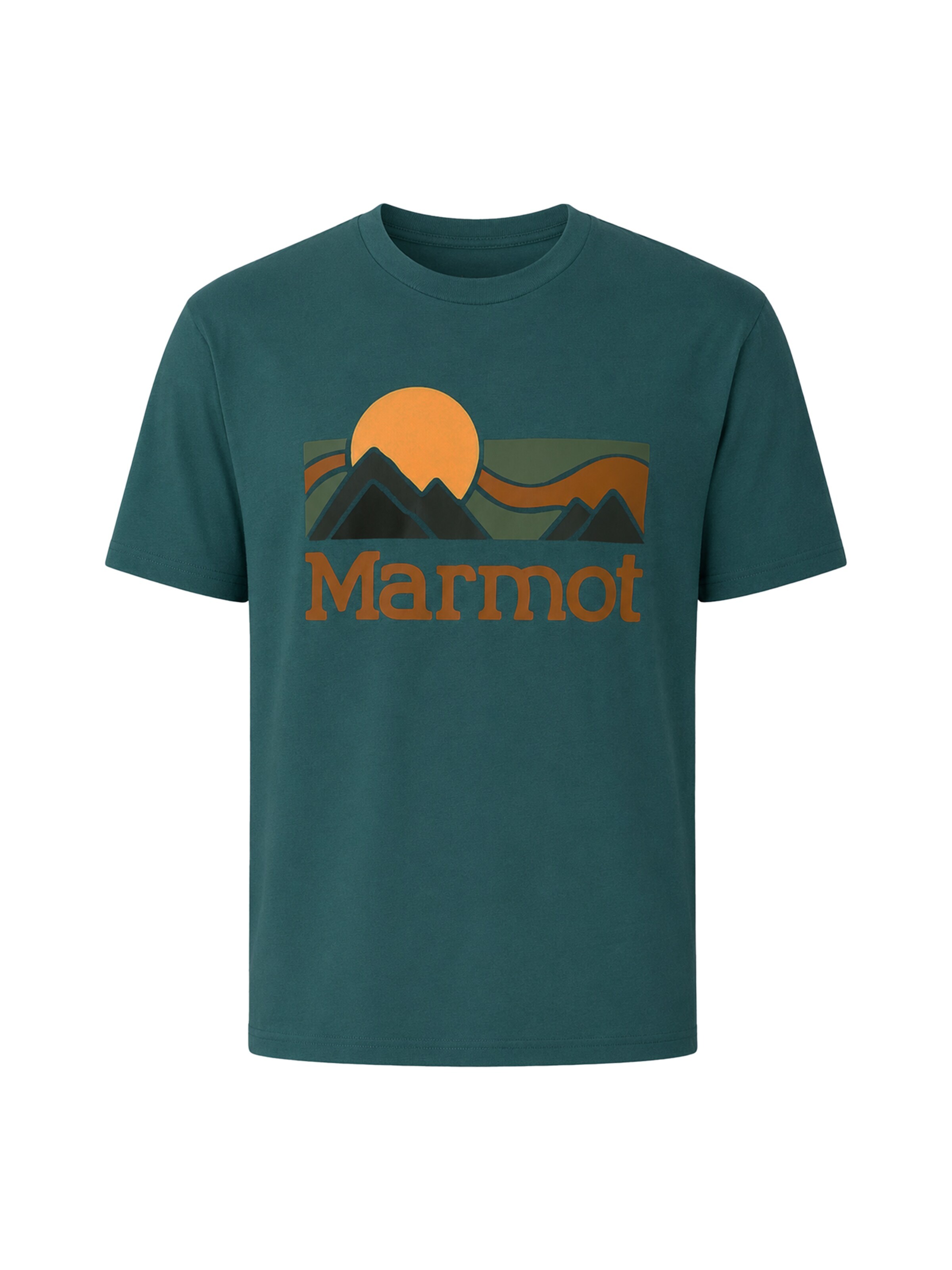 Marmot Shirt 'Coastal Tee Short-Sleeve'‌‌‌‌‌‌‌‌‌ in Grün: Vorderseite