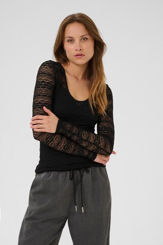 Kaffe - Camiseta 'Lorinda' en negro: frente