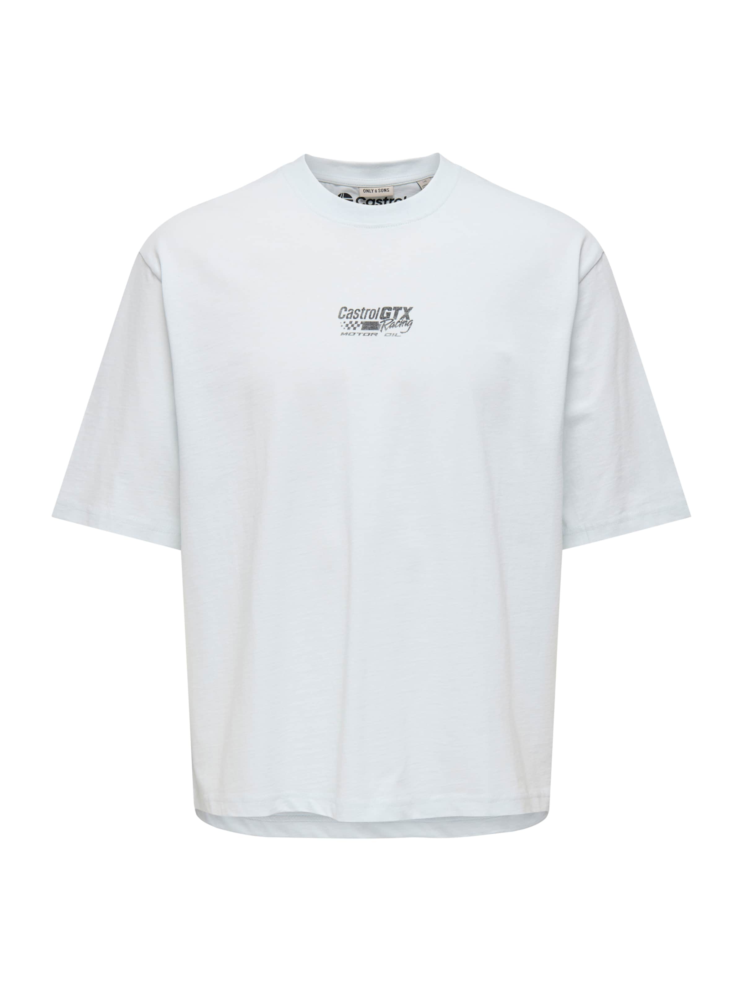 T-Shirt 'ONSCASTROL' Only & Sons en bleu : devant