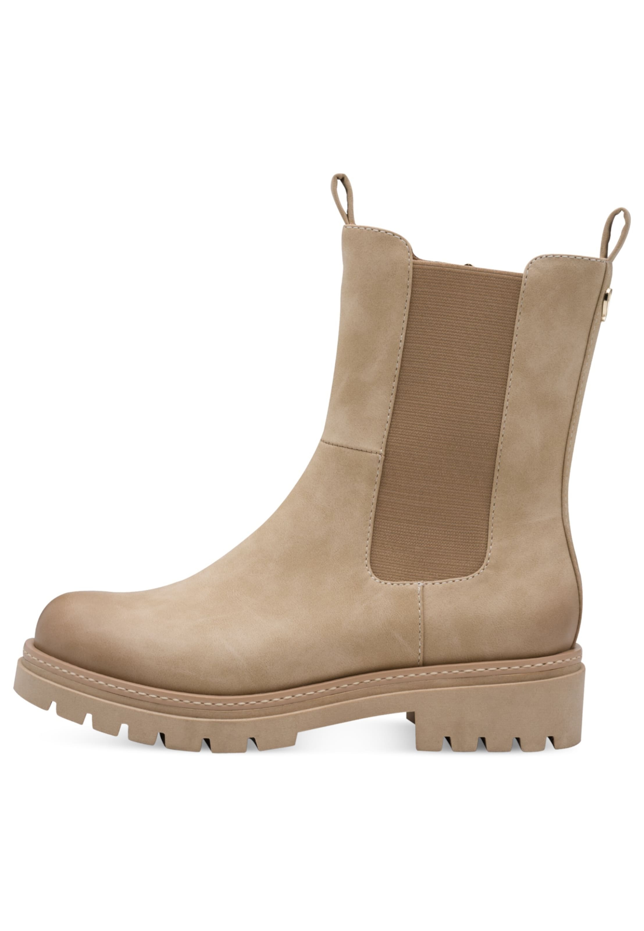 MARCO TOZZI Chelsea boots in Beige