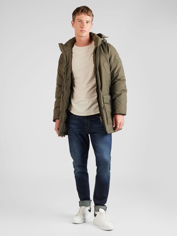 Parka d’hiver 'ROCKIE' TOMMY HILFIGER en vert