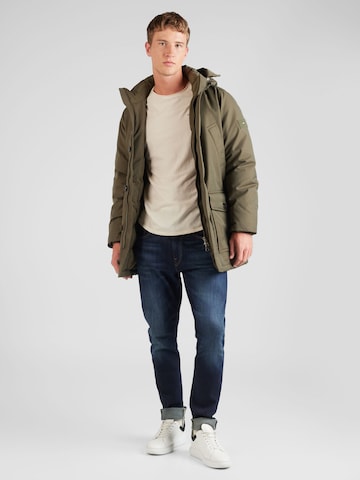 žalia TOMMY HILFIGER Žieminė parka 'ROCKIE'