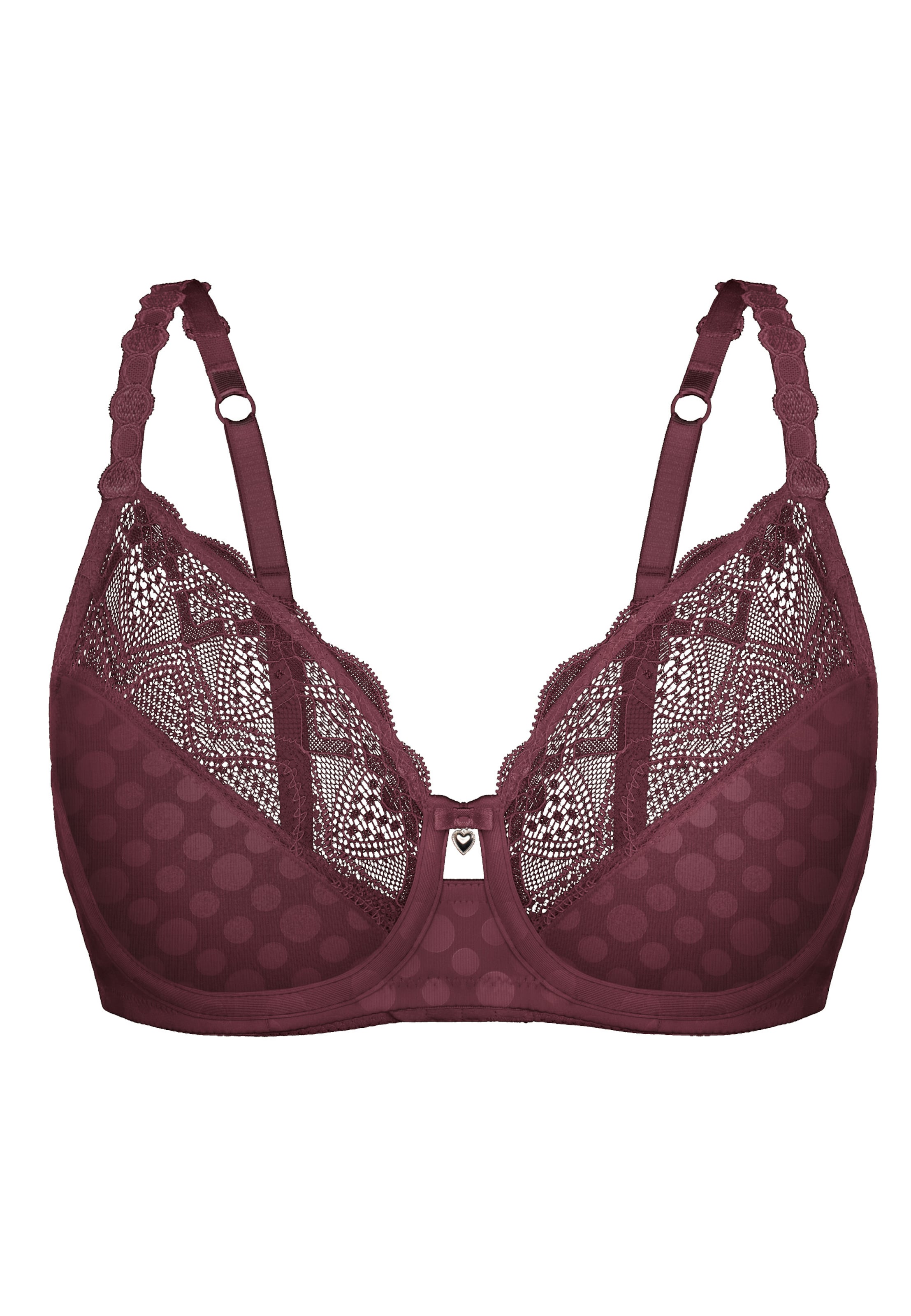 Minimiseur Soutien-gorge 'DOT & BLOSSOM' sassa en violet : devant