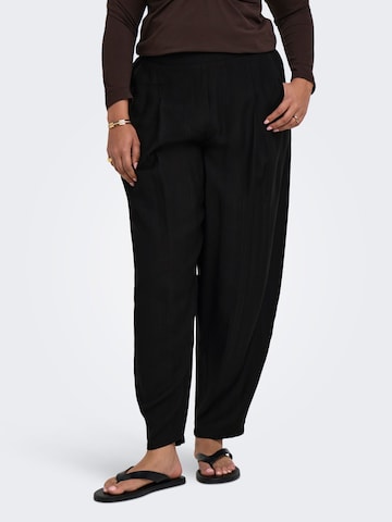 ONLY Carmakoma - Barrel Pantalón plisado 'CARJoanna' en negro: frente