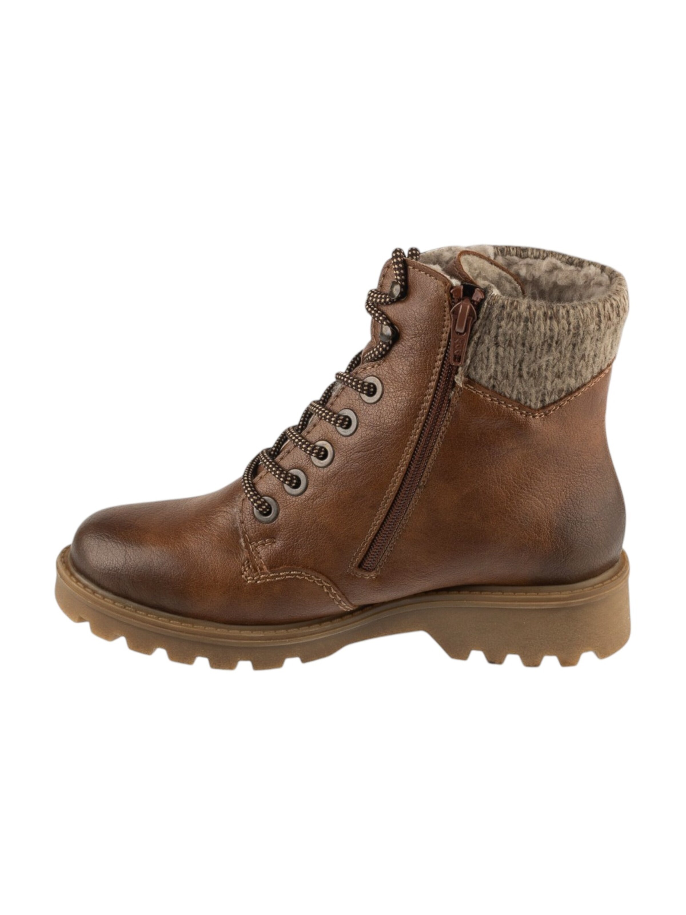 Bottes à lacets Rieker en marron