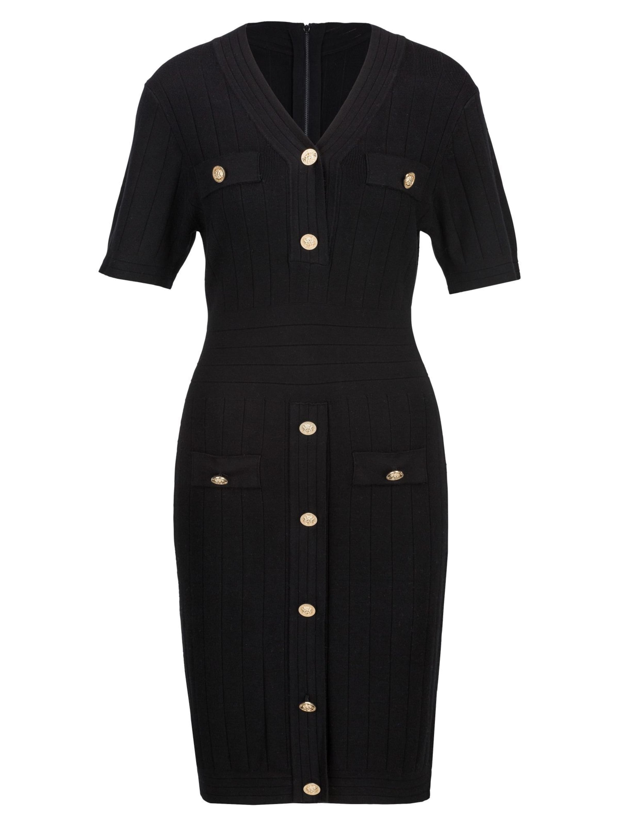 Robes en maille 'Giovanna' 19V69 ITALIA en noir : devant