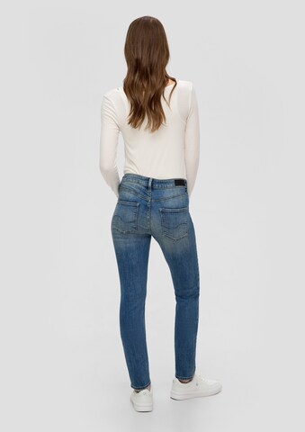 Skinny Jean 'Catie' QS en bleu