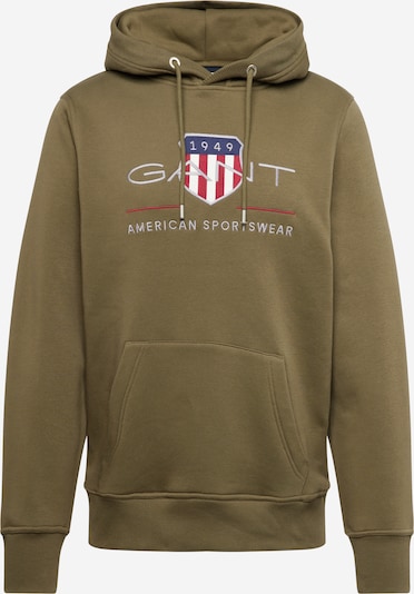 GANT Sweatshirt in navy / khaki / dunkelrot / weiß, Produktansicht