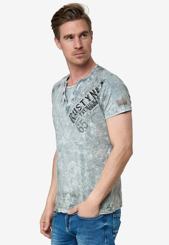 Rusty Neal Shirt in Grijs: voorkant