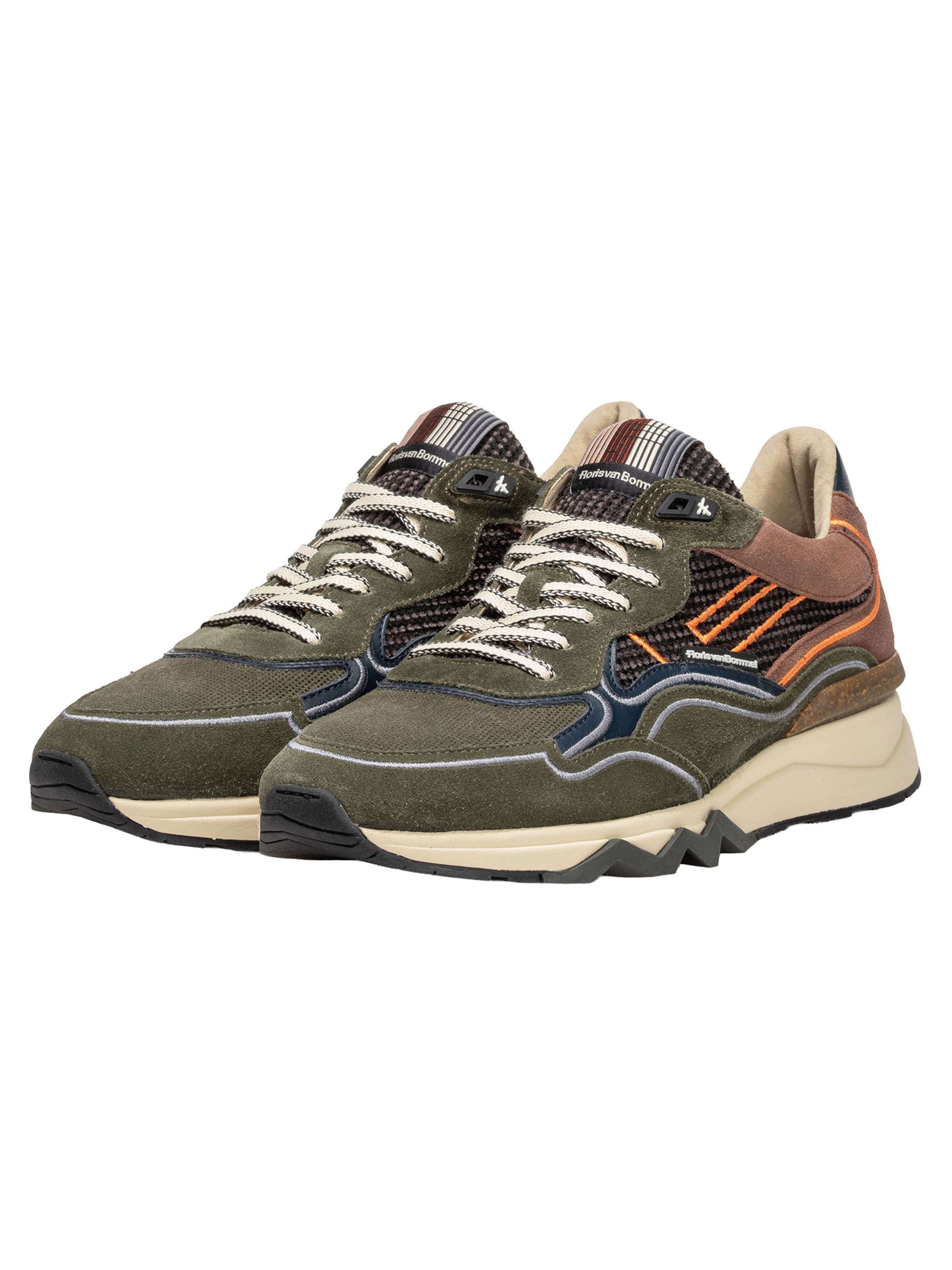 Sneaker bassa 'De Zager 03' di Floris van Bommel in verde