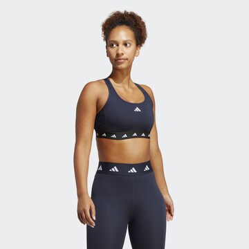 Bustier Soutien-gorge de sport 'Powerreact' ADIDAS PERFORMANCE en noir : devant