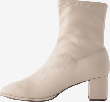Next Ankle Boots in Beige: front