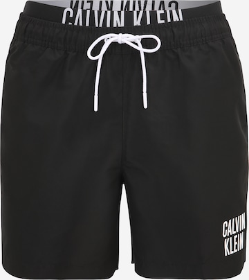 Shorts de bain Calvin Klein Swimwear en noir : devant