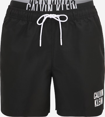 Calvin Klein Swimwear شورت سباحة بلون أسود: الأمام
