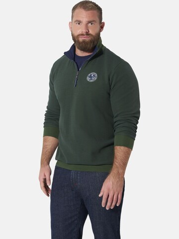Jan Vanderstorm Sweatshirt ' Markward ' in Grün: Vorderseite
