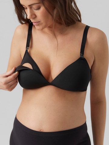 Triangolo Reggiseno da allattamento di MAMALICIOUS in nero