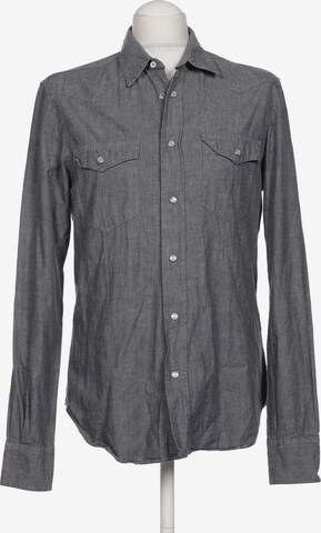 Aspesi Button Up Shirt in M in Blue: front