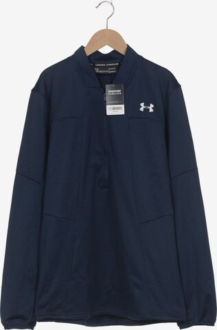 UNDER ARMOUR Sweatshirt & Zip-Up Hoodie in L in Blue: front