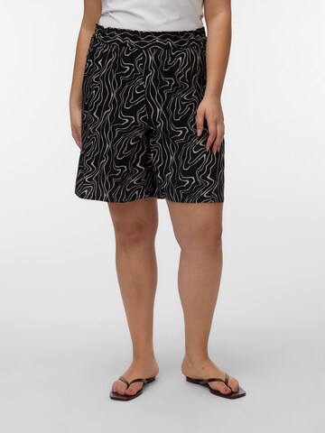 juoda Vero Moda Curve Laisvas Kelnės 'VMCEASY JOY': priekis