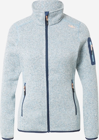 CMP Athletic Fleece Jacket in Blue: front