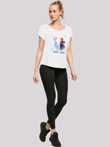 F4NT4STIC Shirt 'Disney Frozen 2 Elsa And Anna Seek The Truth' in Wit