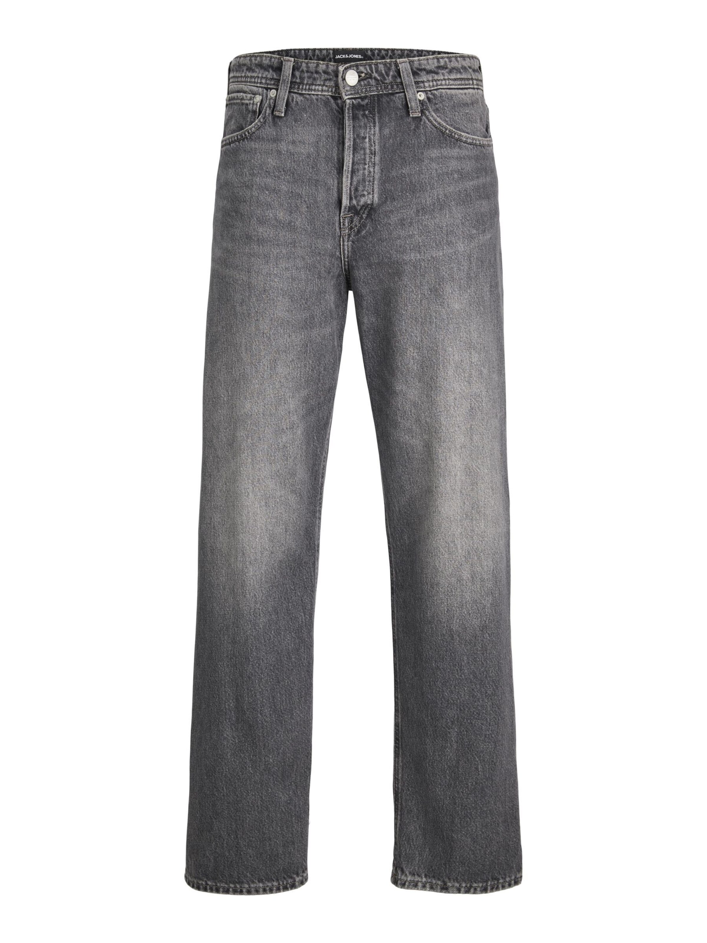 JACK & JONES Regular Jeans 'JJIEddie JJOriginal' in Grey: front