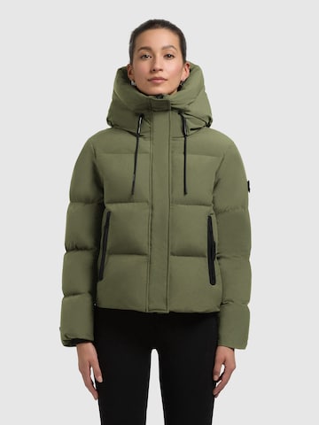 khujo Winter jacket 'Enits Matt' in Green: front