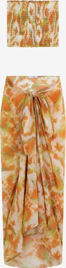 Scalpers Bikini en vert / orange / blanc, Vue avec produit