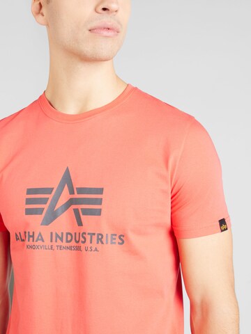 T-Shirt ALPHA INDUSTRIES en rouge