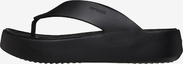 Sandales 'Getaway Platform Flip – Sandalen zum Hineinschlüpfen' Crocs en noir : devant