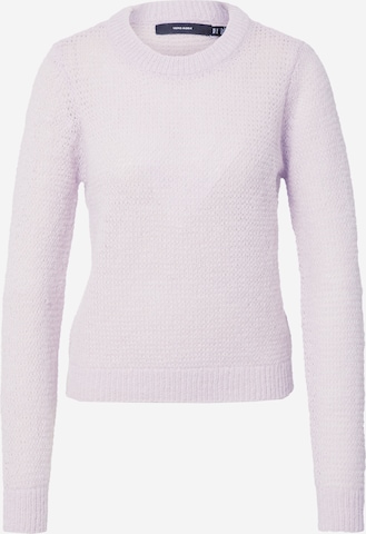 VERO MODA Sweter 'CASH' w kolorze fioletowy: przód