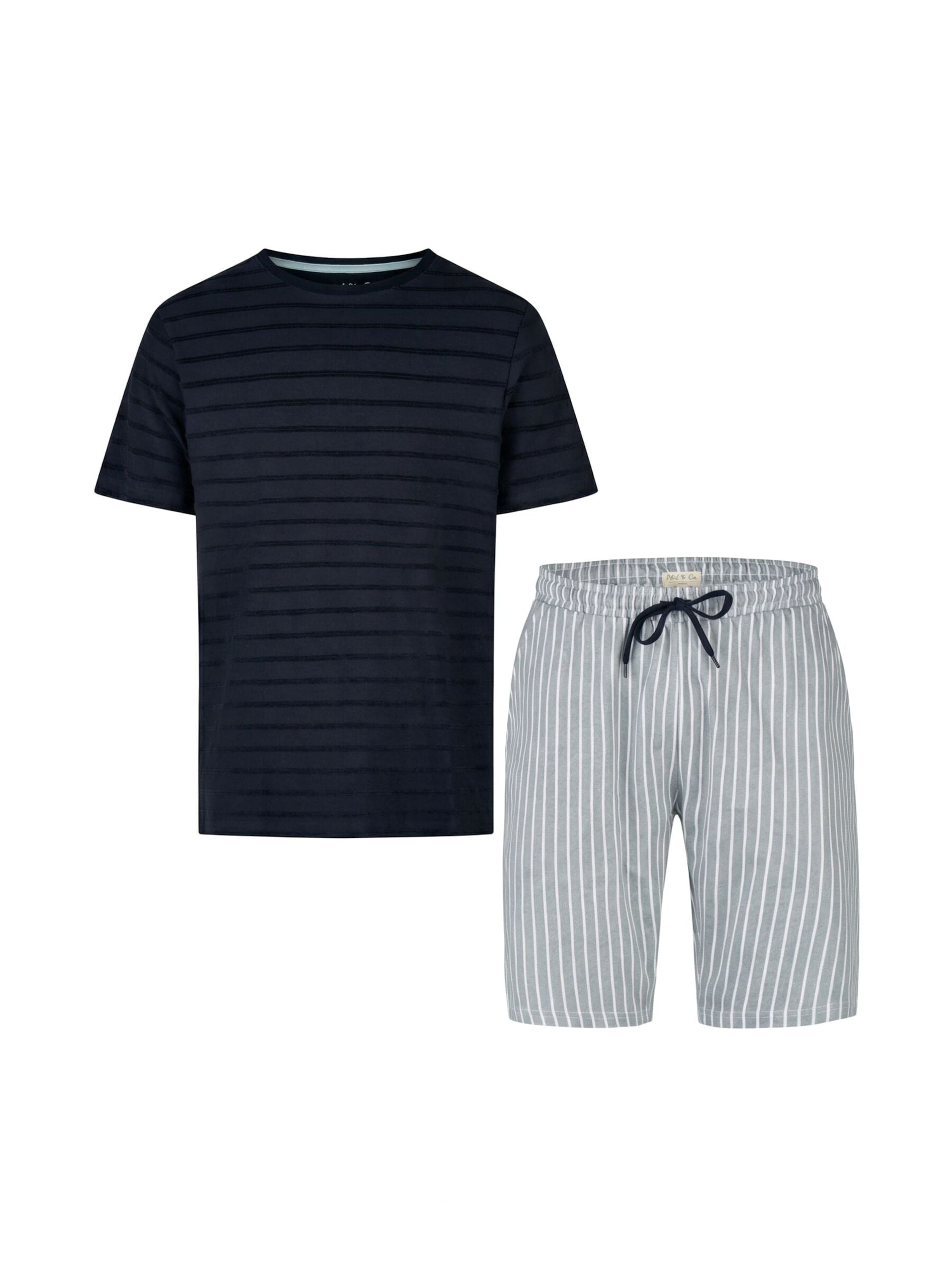Phil & Co. Berlin Pyjama kurz 'Fashionable'‌‌ in mischfarben, Produktansicht