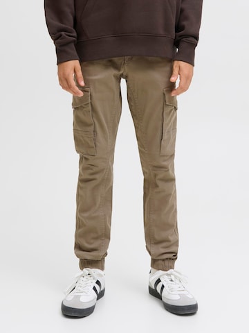 Jack & Jones Junior Tapered Broek 'JJIPaul JJFlake' in Bruin: voorkant