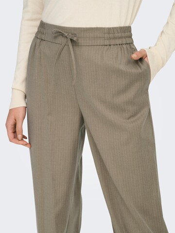 ONLY Wide leg Trousers 'ONLKAZO' in Brown
