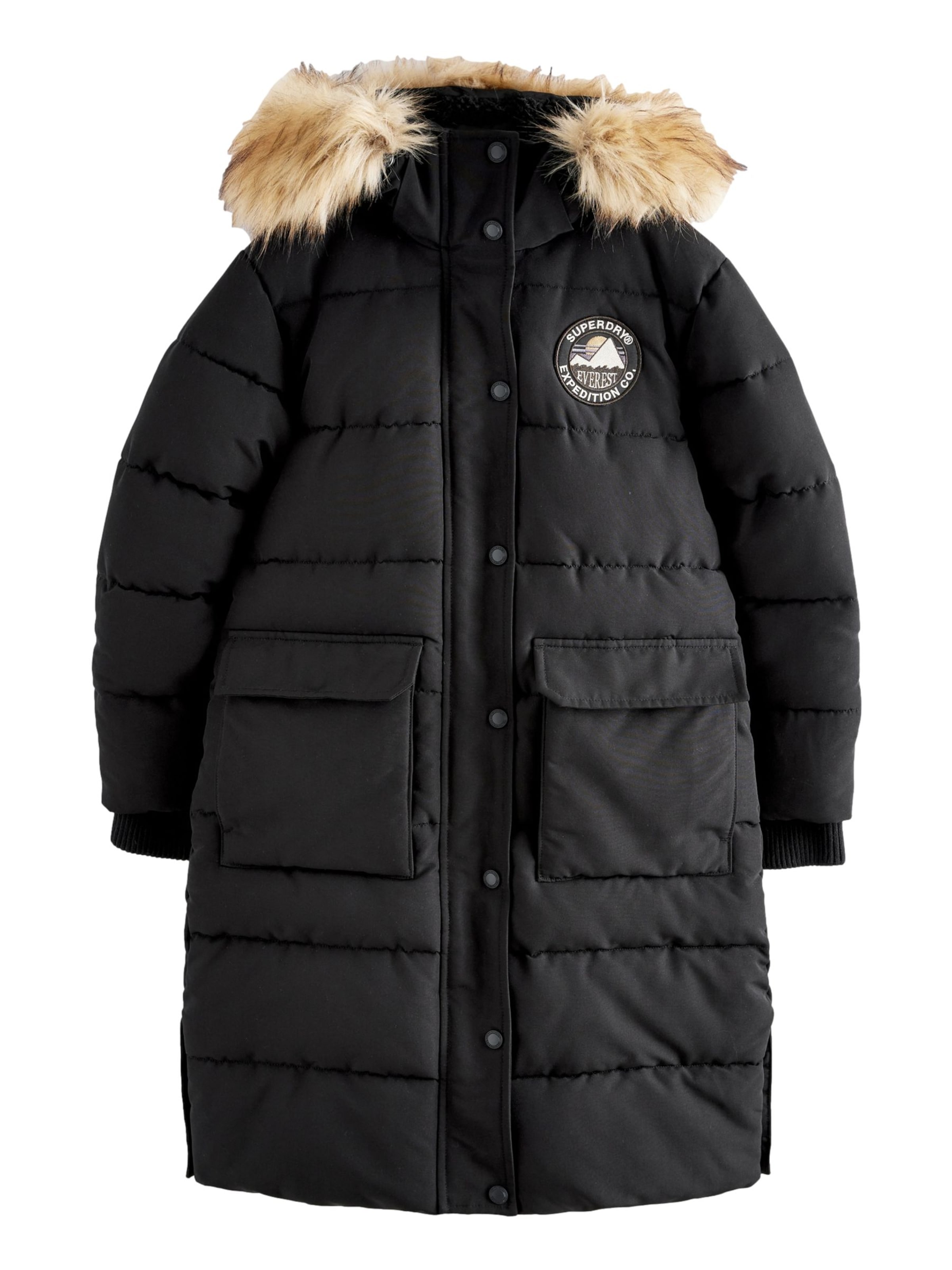 juoda Superdry Paltas 'Everest': priekis