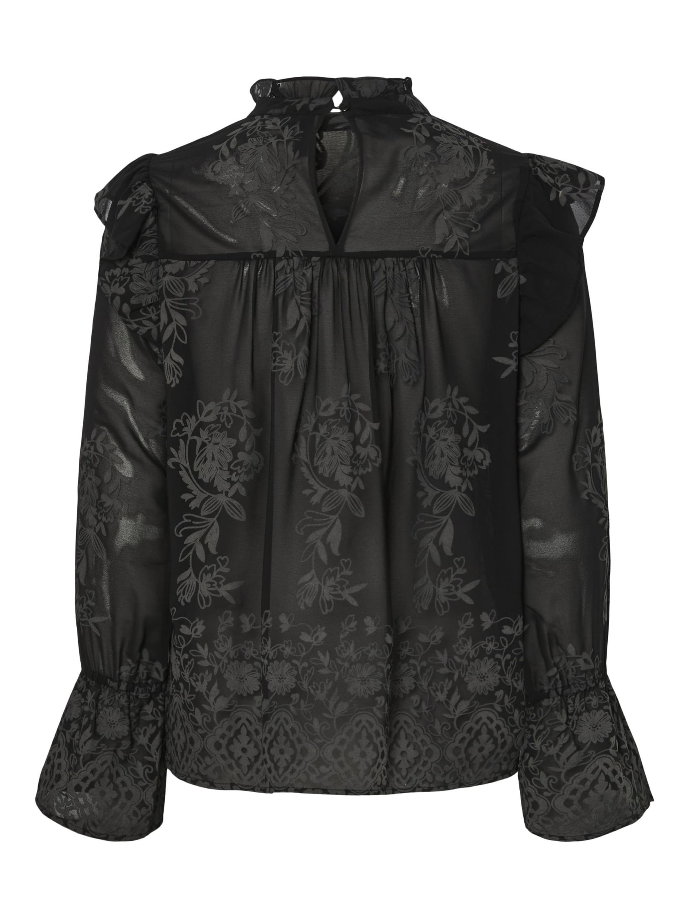 PIECES Blouse 'PCNolia' in Zwart