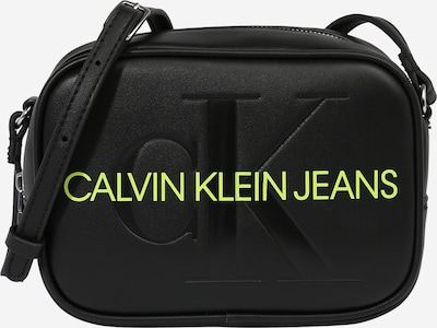 Calvin Klein Jeans Schoudertas in de kleur Lichtgroen / Zwart, Productweergave