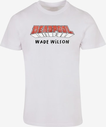 T-Shirt 'Deadpool - Aka Wade Wilson' ABSOLUTE CULT en blanc : devant