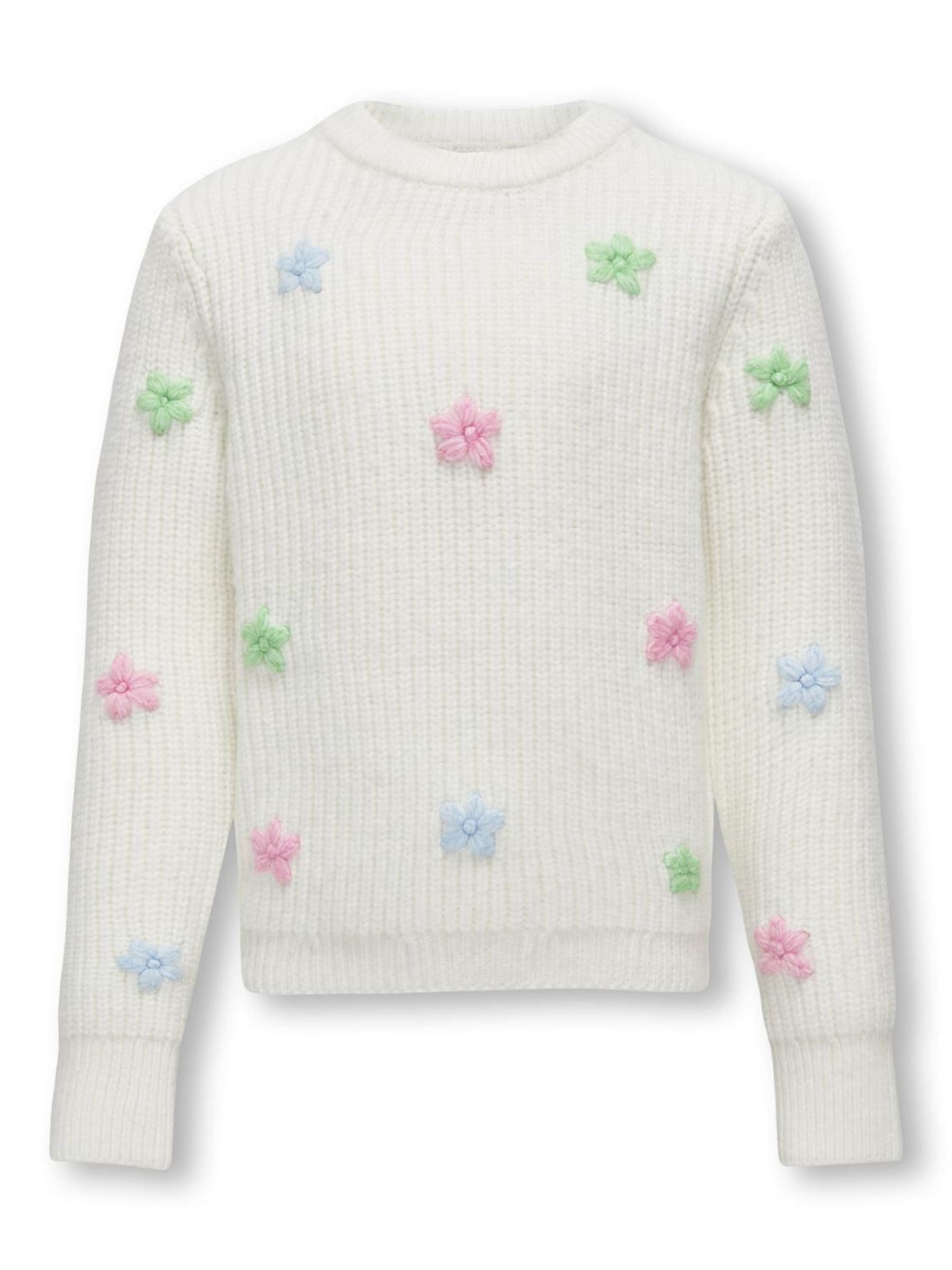 Pull-over ONLY GIRLS en blanc : devant