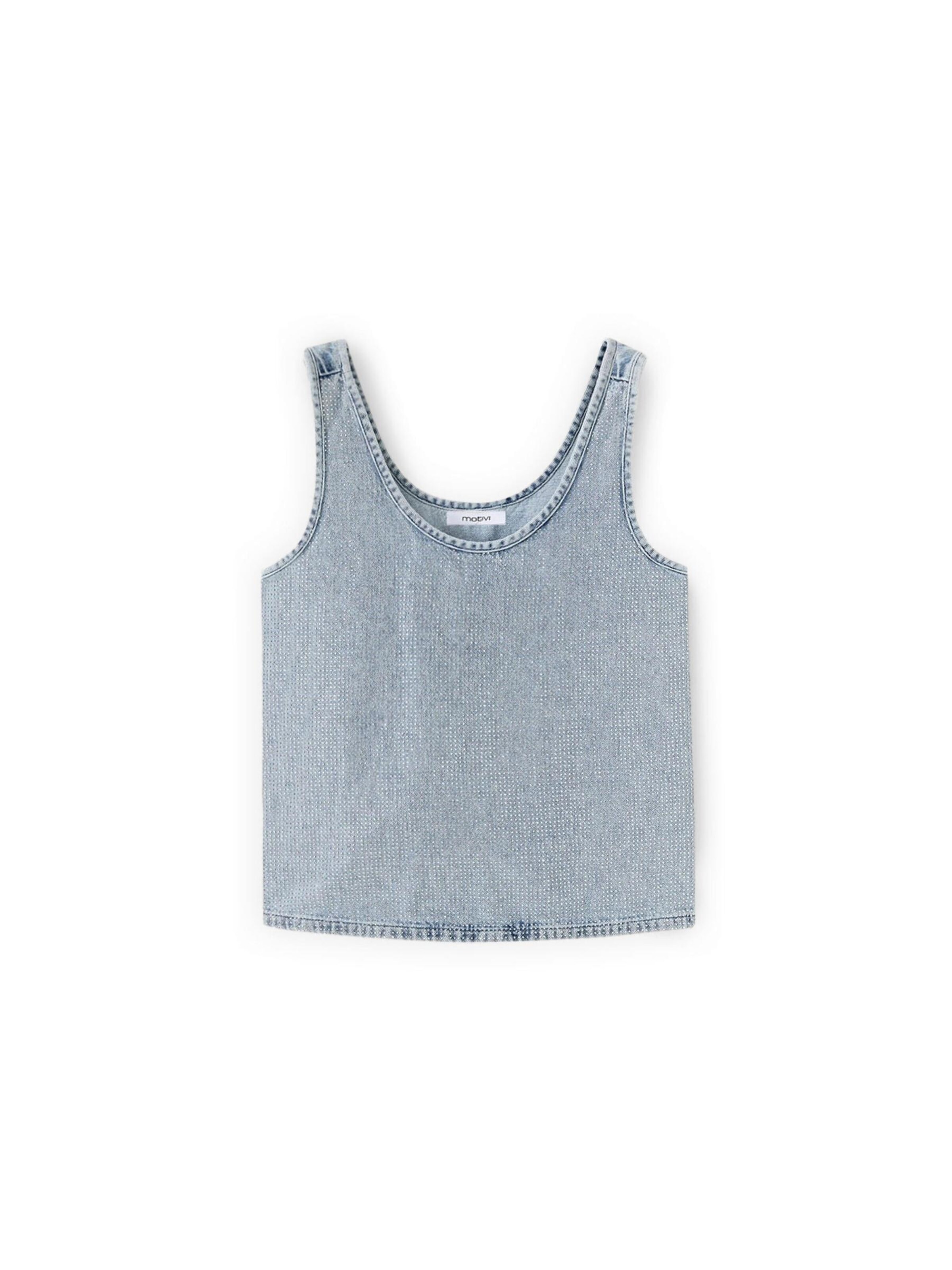 MOTIVI Top in Blauw: voorkant